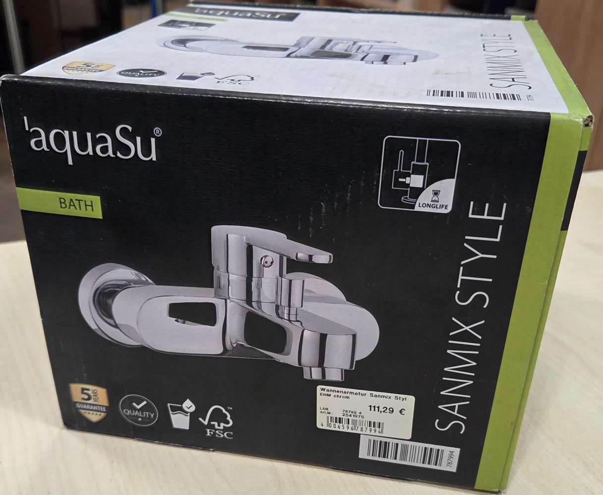 Wannenarmatur Sanmix Style EHM chrom