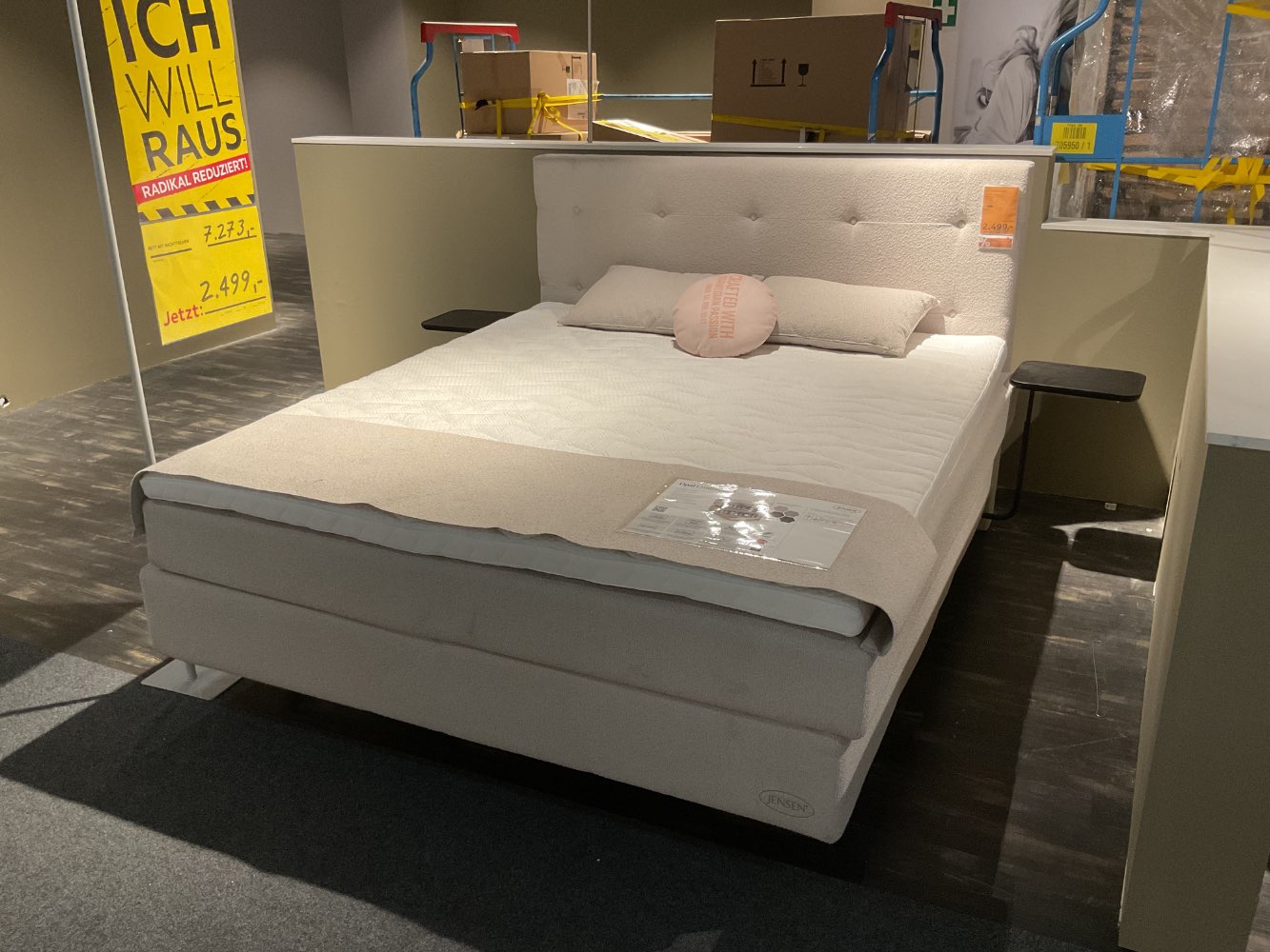 XXXLutz Ausstellungsstück Möbel Boxspringbett Opal Sandfarben