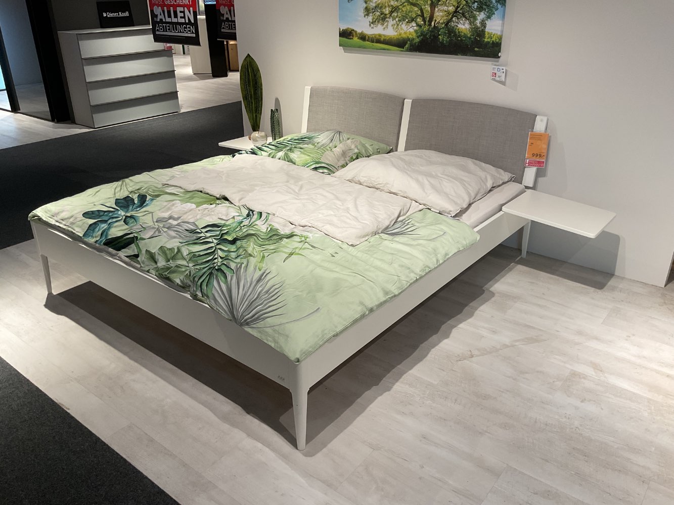 XXXLutz Ausstellungsstück Möbel Bett Hasena Lounge weiß Lack