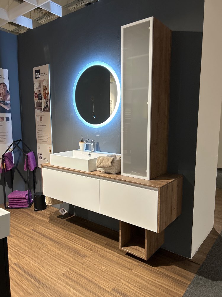 Interliving 7357 Badmöbel Farbe Weiß/ Eiche