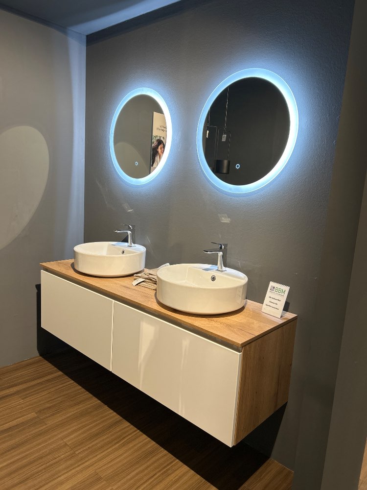 Interliving 7332 Badmöbel Front Alpinweiss Breite 160cm