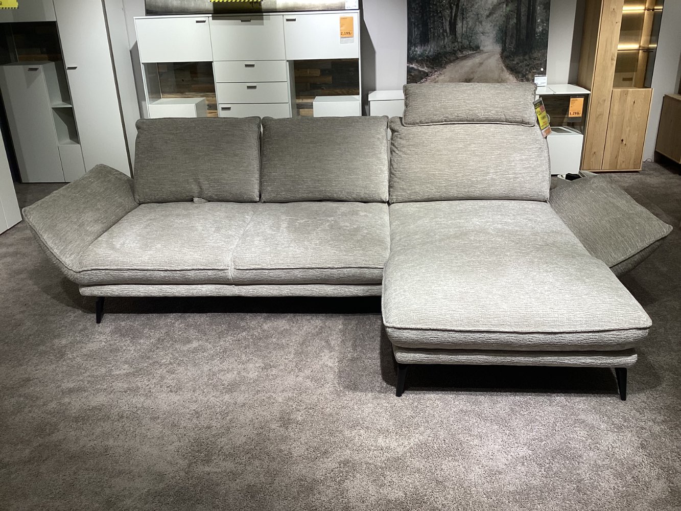 Möbel Sinoon Ecksofa Elisa 325x170cm ca Beige XXXLutz