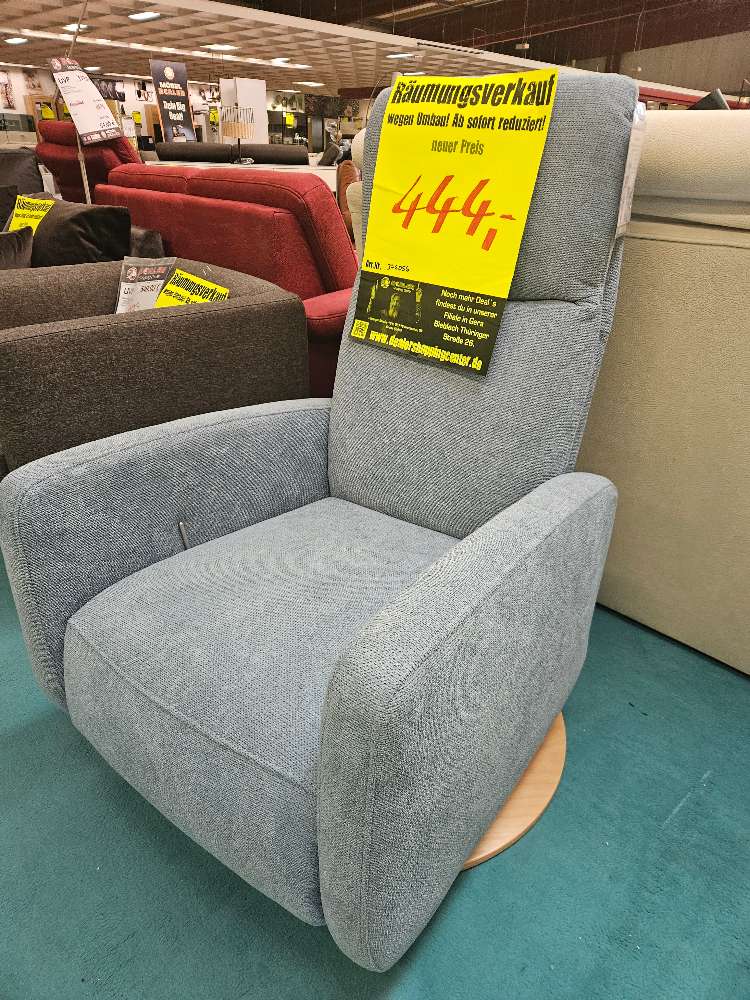 Relaxsessel Webstoff blau manuelle Relaxfunktion statt 1999€