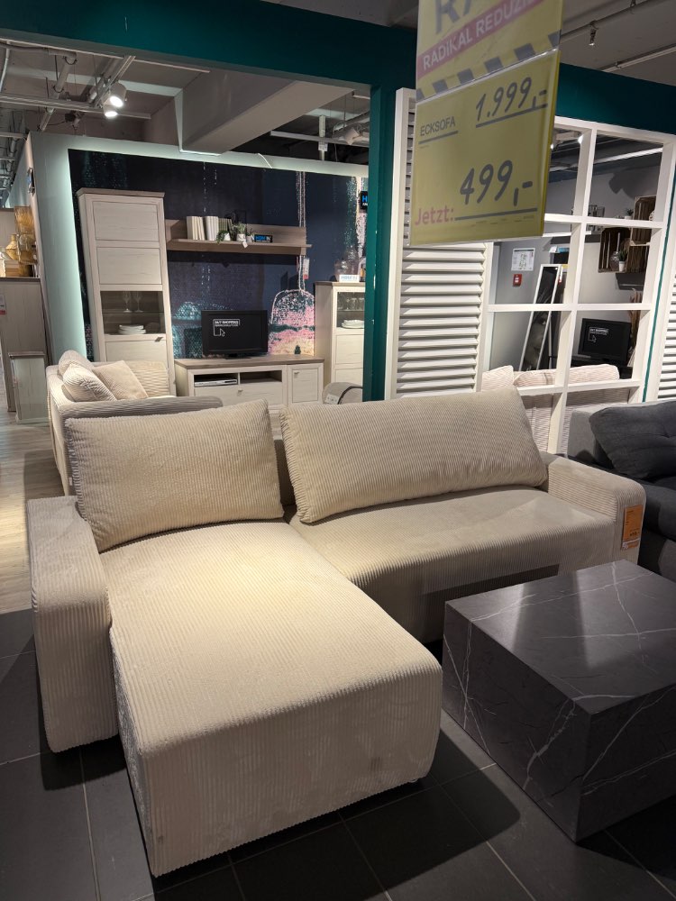 Ecksofa 150×245 Beige – XXXLutz Fellbach