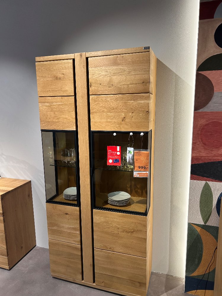 XXXLutz Ludwigsburg, Vitrine, Linea natura, Wildeiche, Massiv