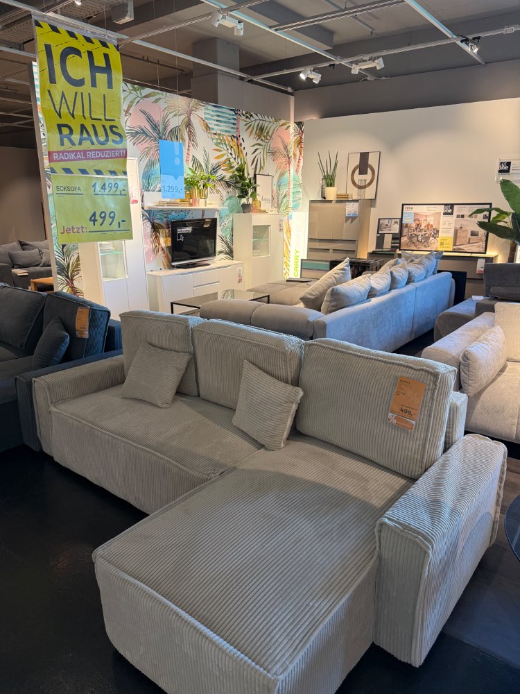 Ecksofa 241×138 beige – XXXLutz Fellbach