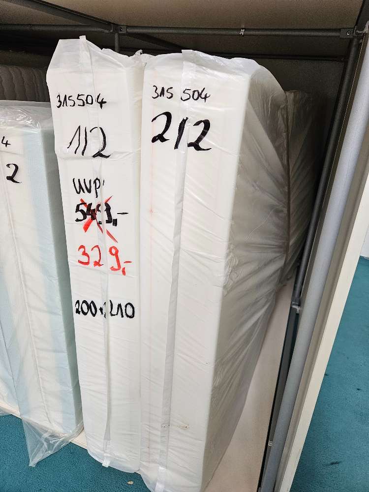 Matratze ohne Bezug 2tlg. 200x210cm statt 549€
