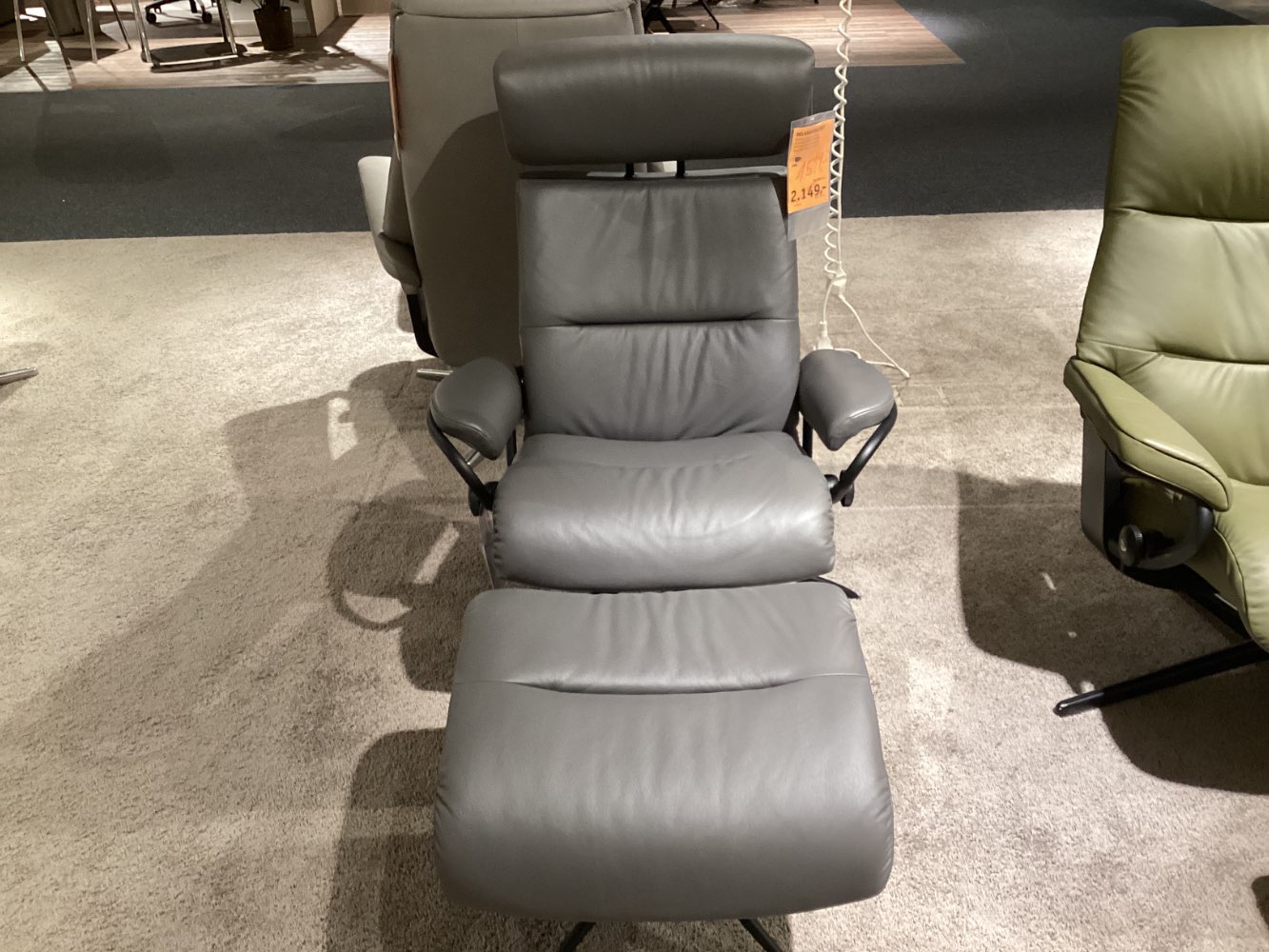 Möbel Stressless Relaxsessel Tokyo 80x99x76cm Leder Grau XXXLutz
