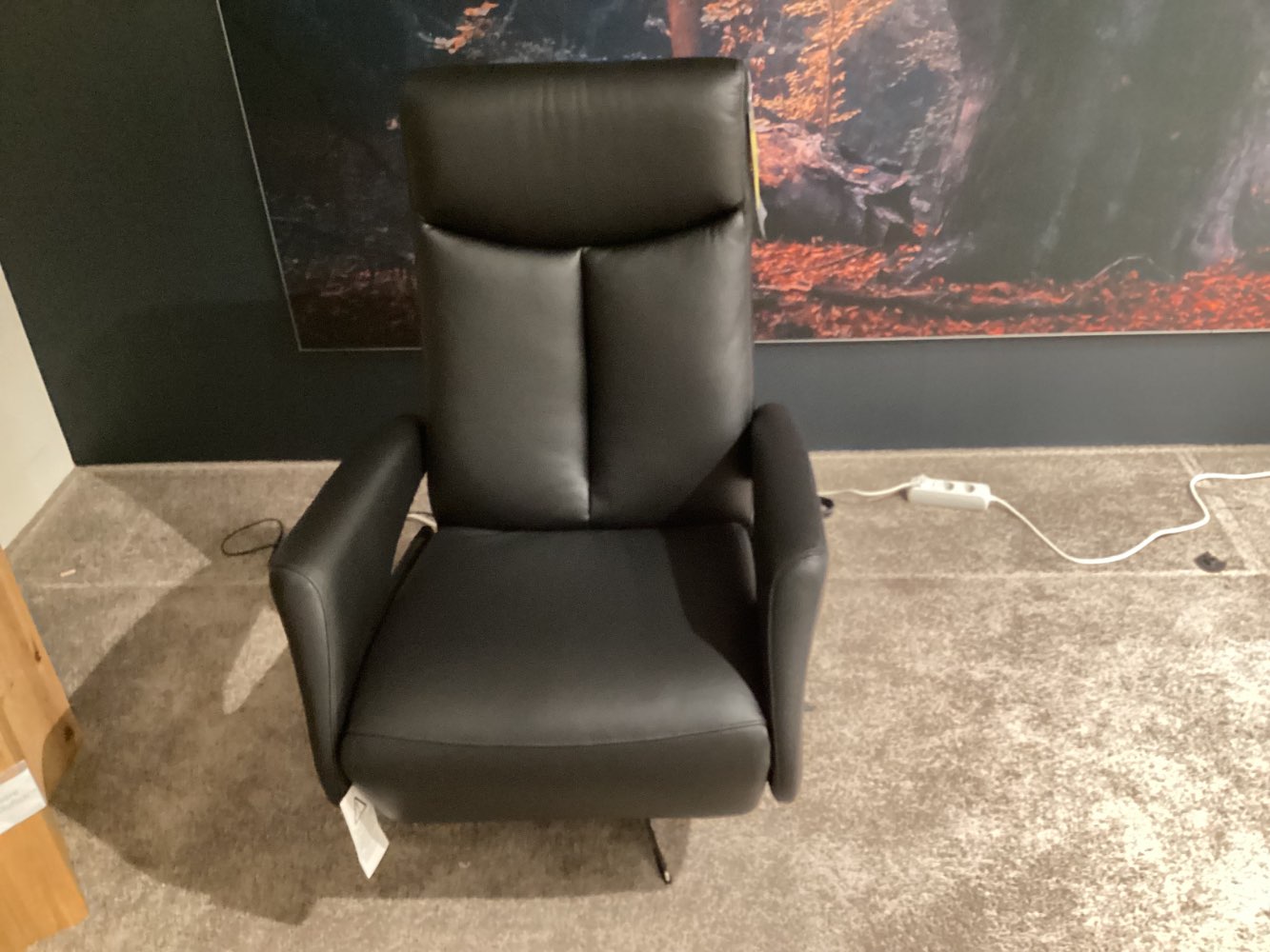 Möbel Hjort Relaxsessel 8001 74x105x82cm Leder. Schwarz XXXLutz