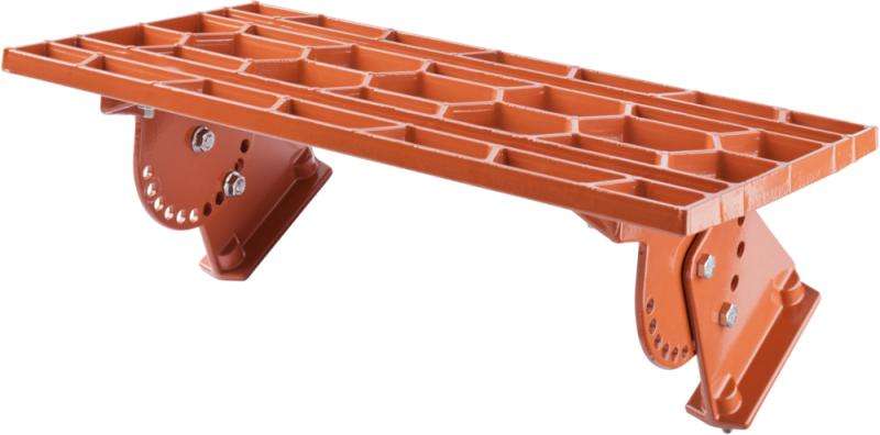 Erlus Großfalzziegel rot/rot engobiert	Alu-Standrost 50×25 cm