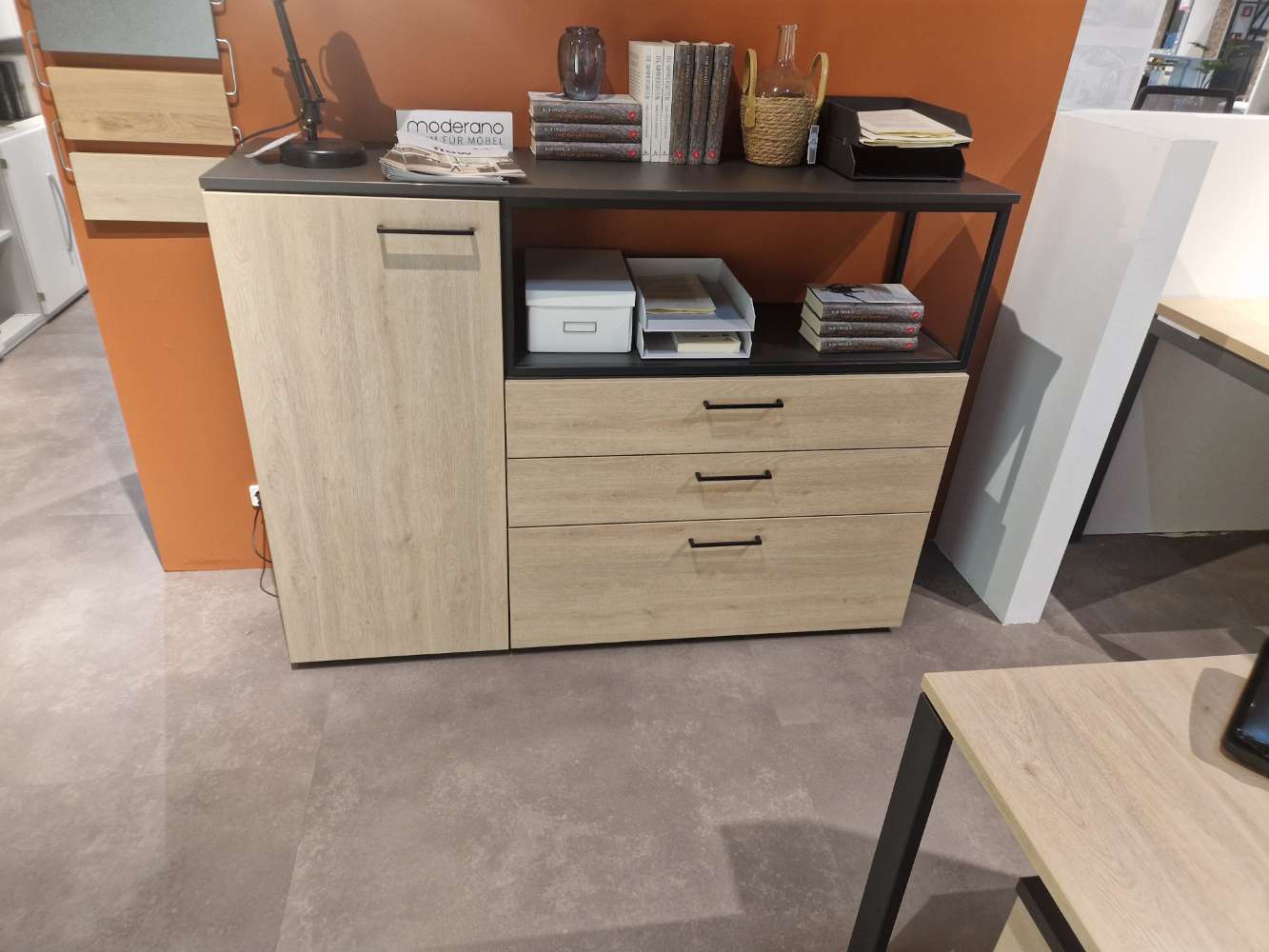 Möbel-Büro Moderano-Graphit/Eiche-XXXLutz