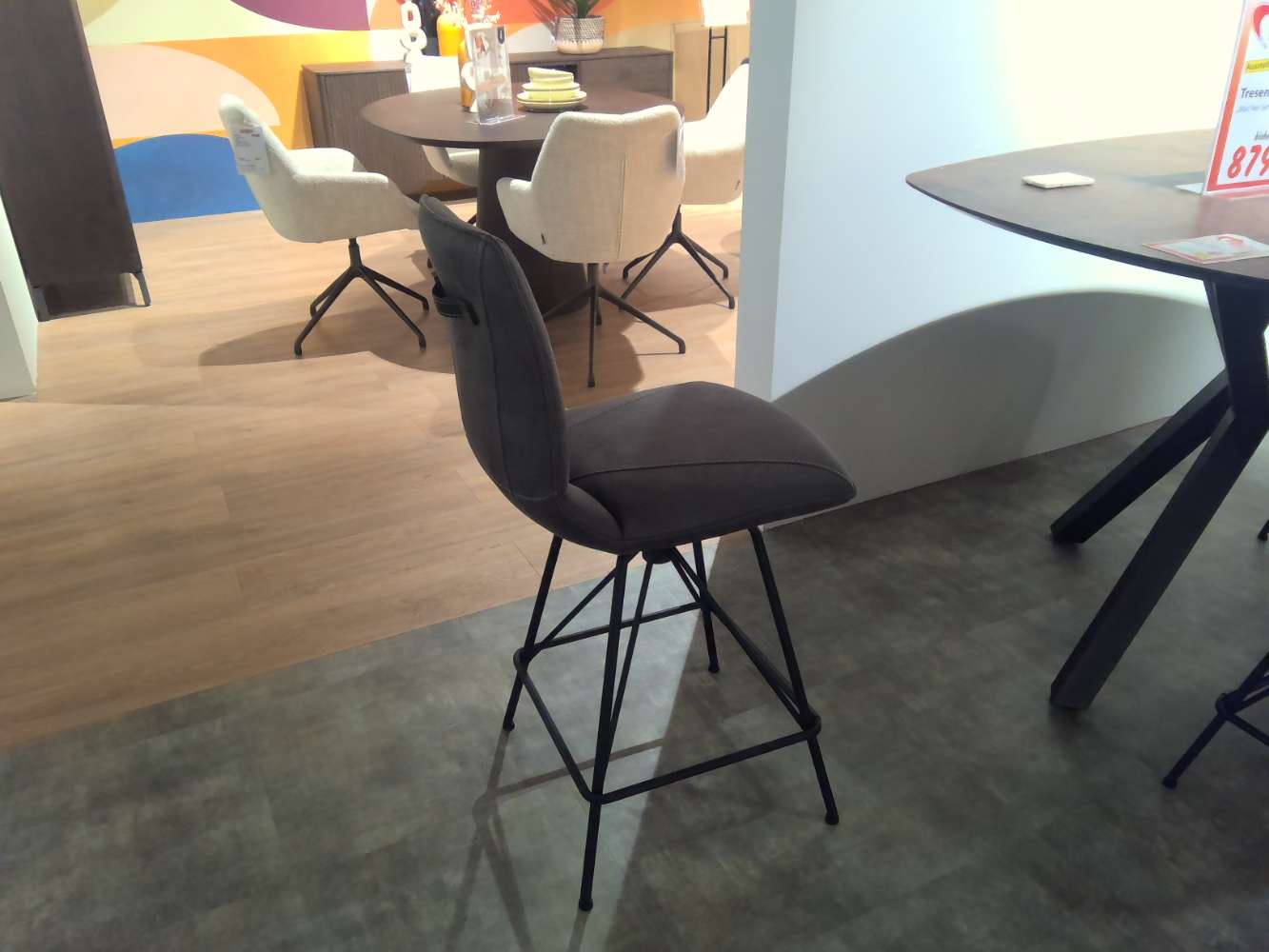 XOOON Tresenstuhl / Barhocker 4-er Set Mac, schwarz