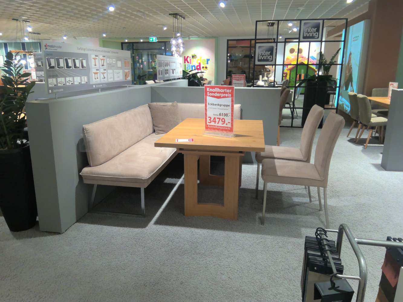 K+W Eckbankgruppe 4197 Game VII – Modulmaster, beige, Holz