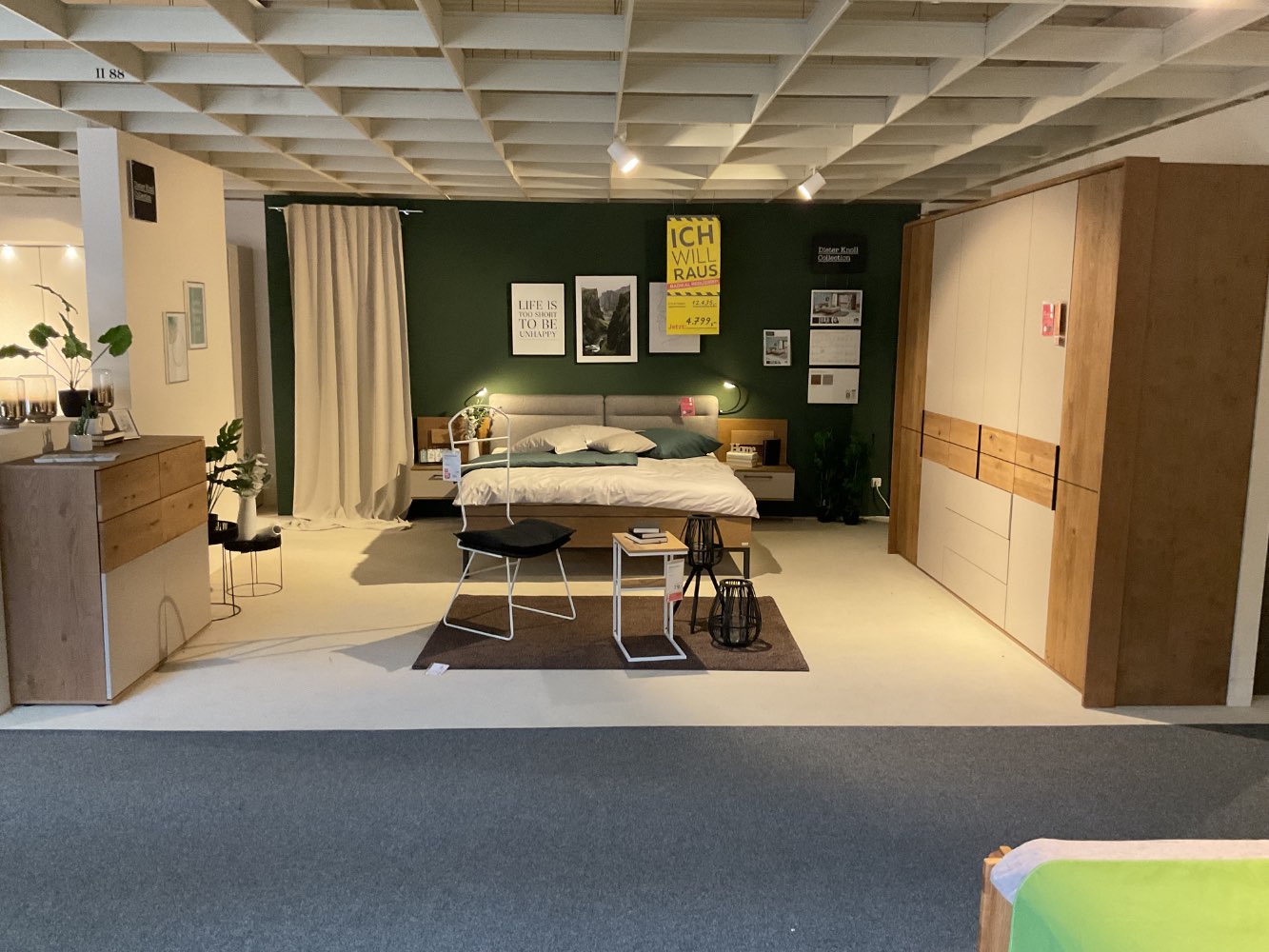 Möbel,DieterKnoll,Schlafzimmer Gent,Eiche Furnier-Lack Taupe,XXXL