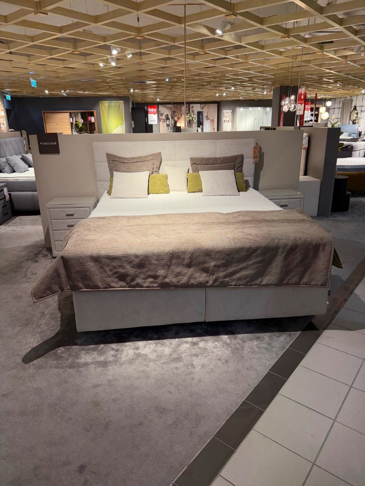 Boxspringbett 180 x 200 cm  beige XXXLutz Würselen