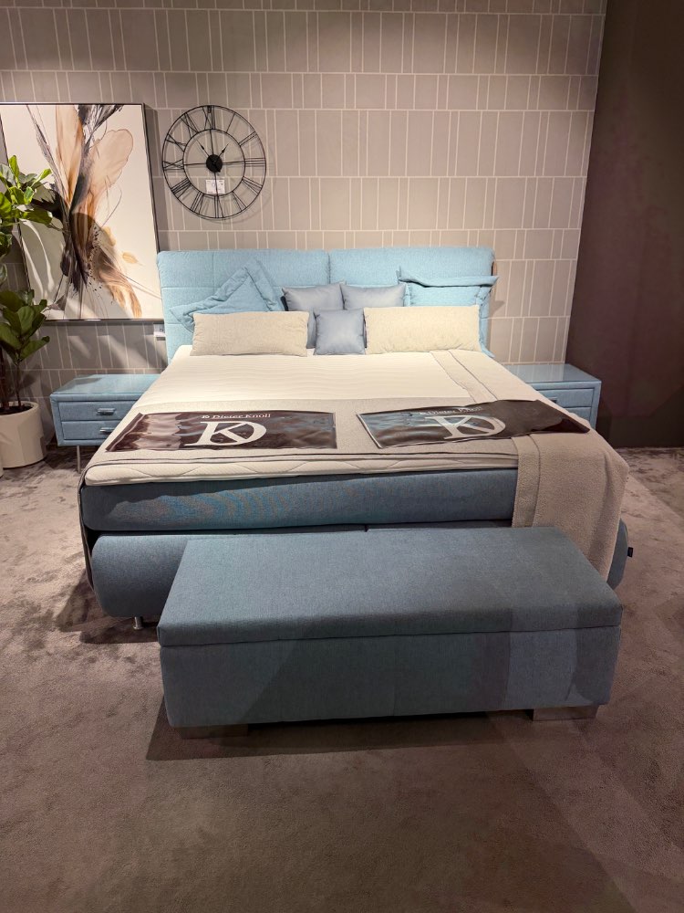 Boxspringbett blau 180×200 cm XXXLutz Würselen