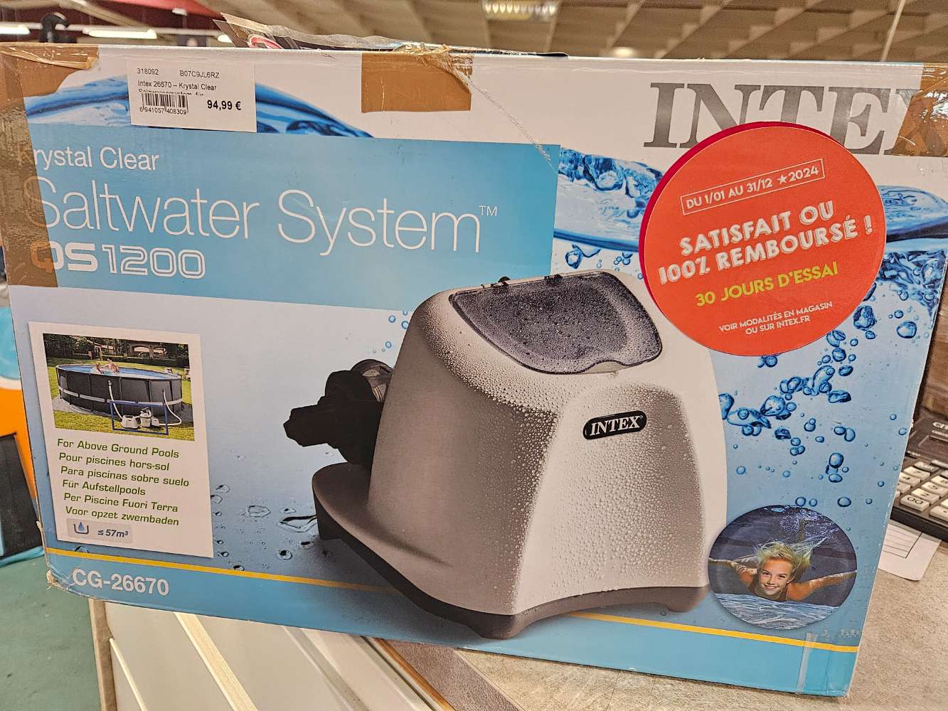 Intex 26670 Salzwassersystem für Filterpumpen statt 184,49€