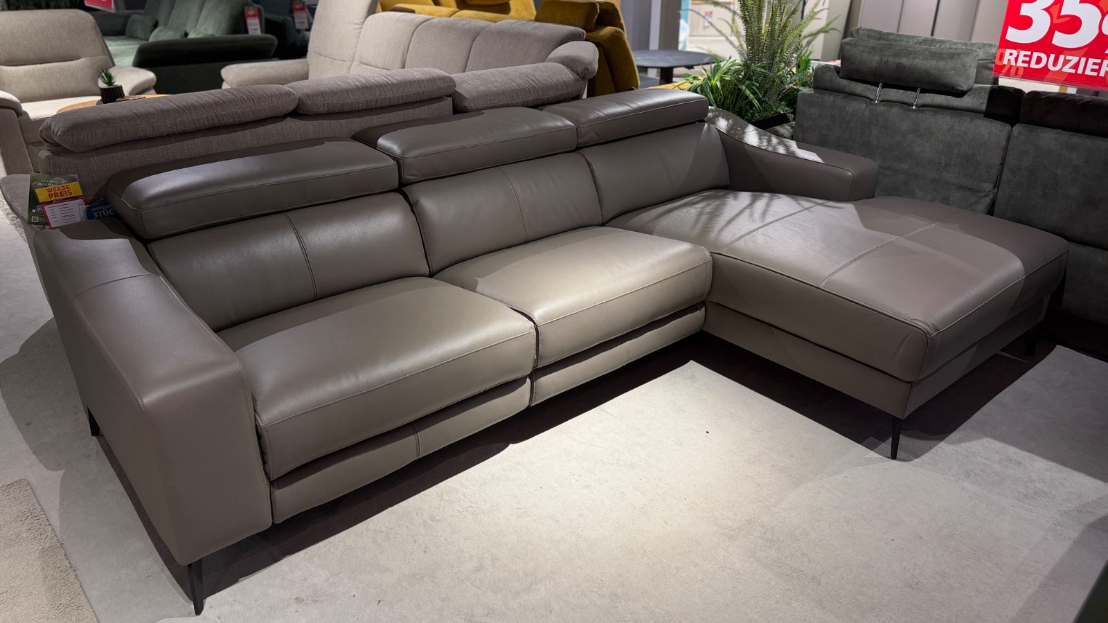 Sofa ca. 272 x 174 cm in grau