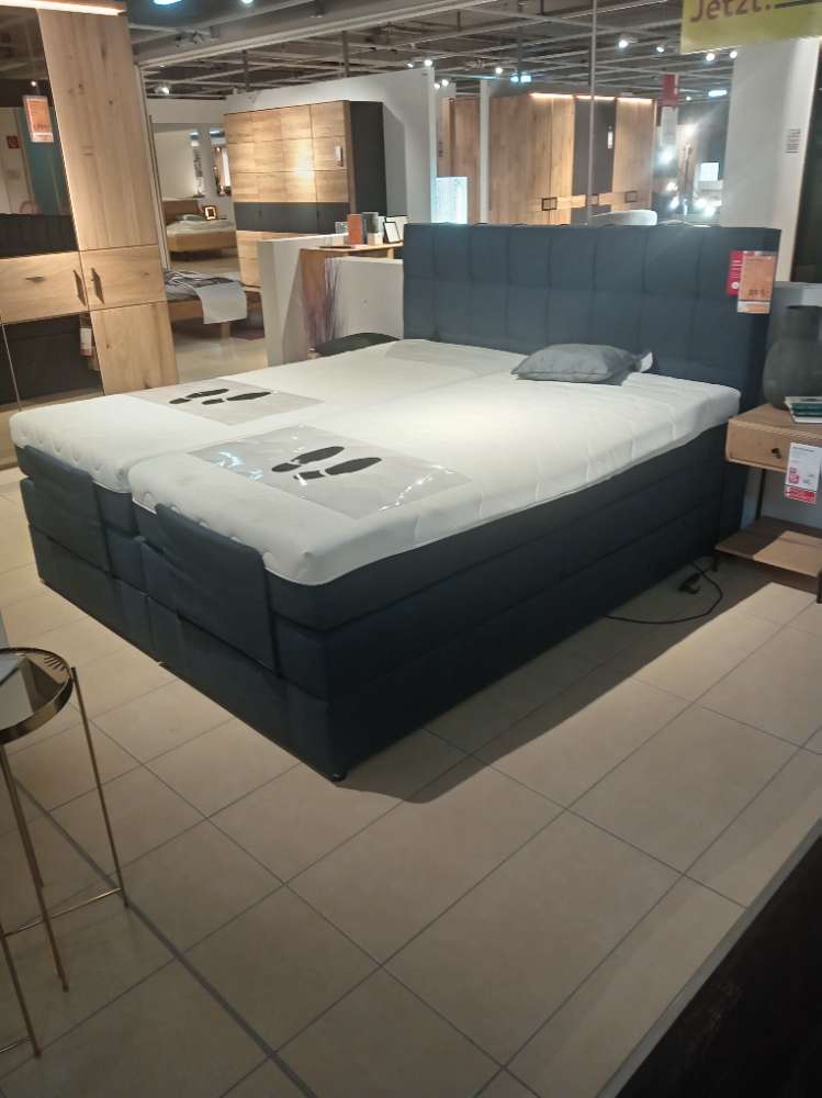 Boxspringbett, Moderano, Vegas pro, 180x200cm, Blau,XXXLutz