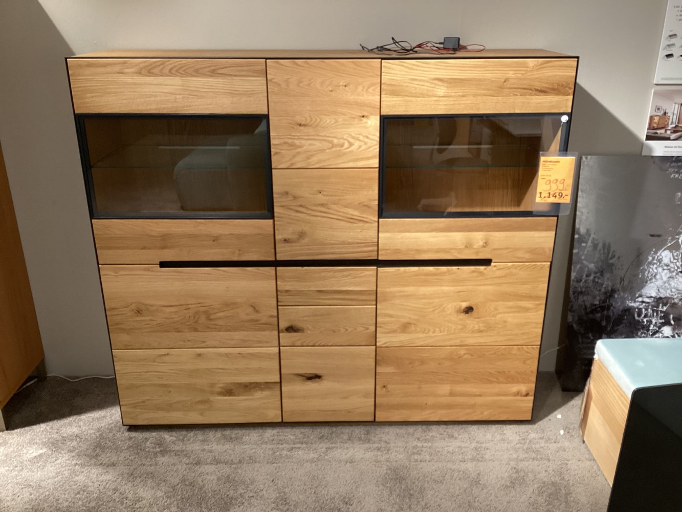 Möbel Contorte Highboard Kelio 155x136x38cm Wildeiche XXXLutz