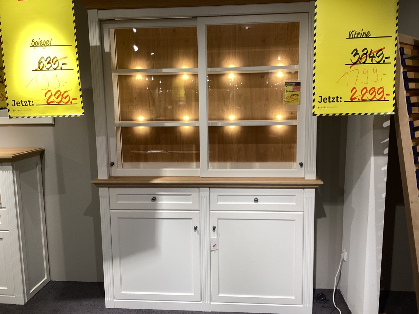Möbel Wehrsdorfer Vitrine Maisonette 168x226x44cm Weiß XXXLutz