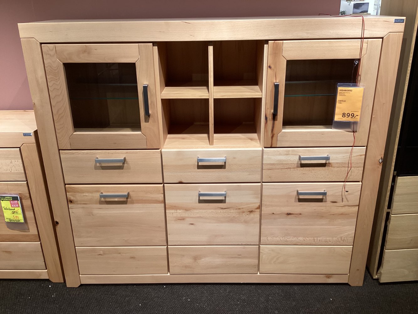 Möbel Contorte Highboard Oreo 160x136x40cm Kernwildbuche XXXLutz