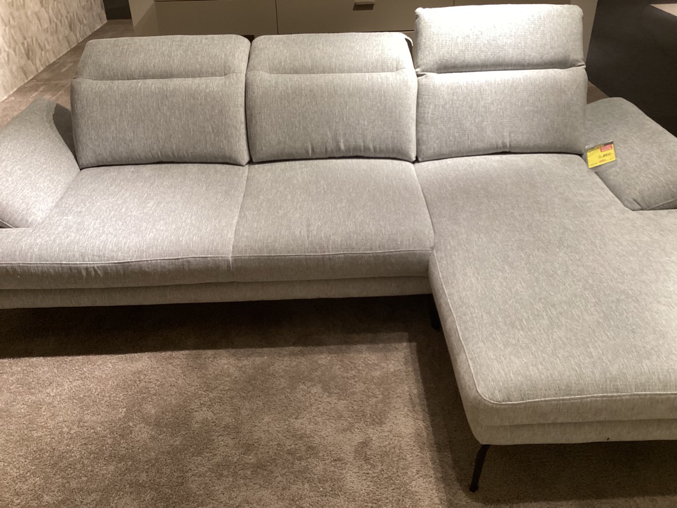 Möbel Fabryka Mebli Ecksofa Rubio 289x180cm Stoff Grau XXXLutz