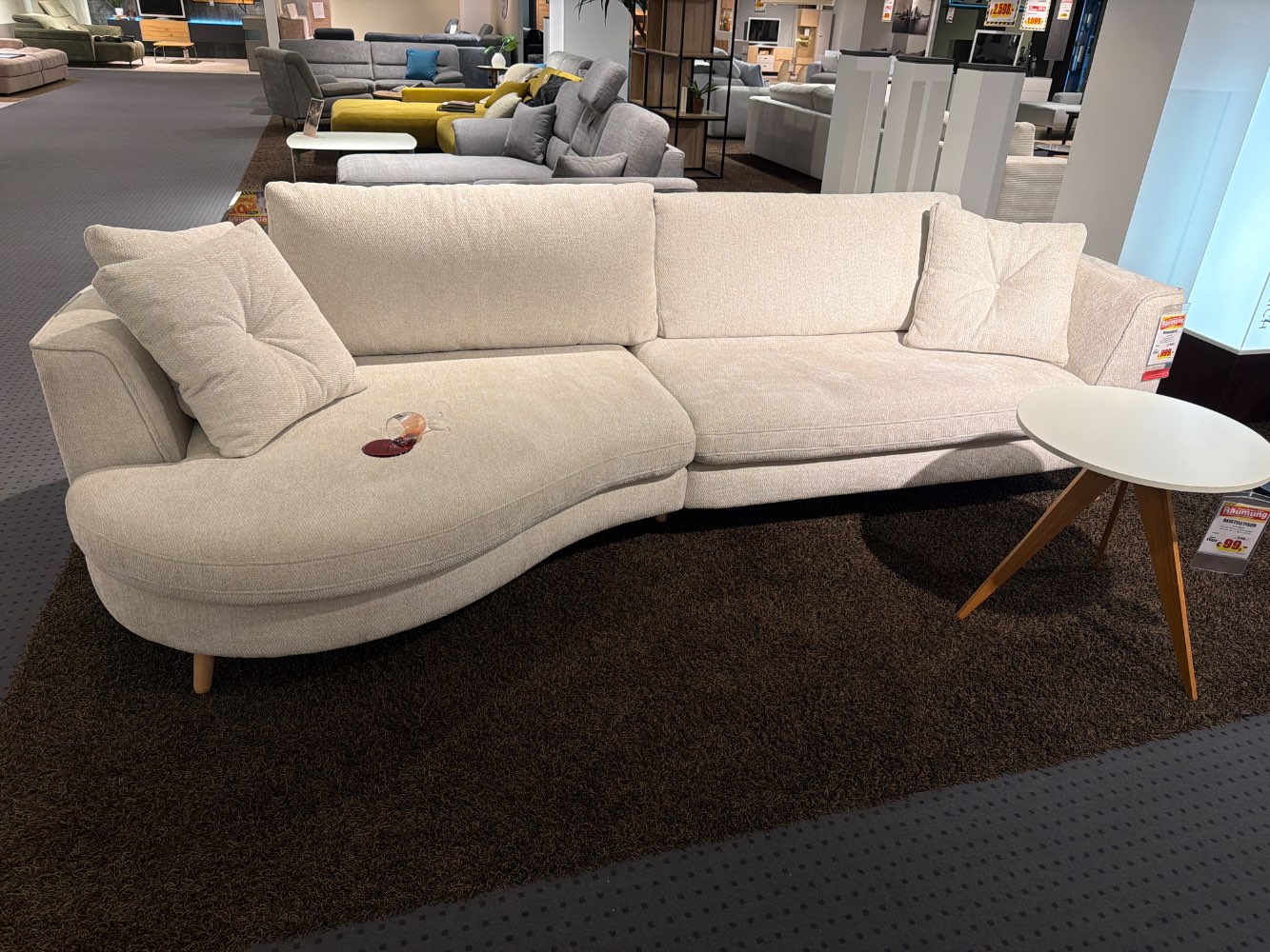 Megasofa beige, Breite ca. 306 cm