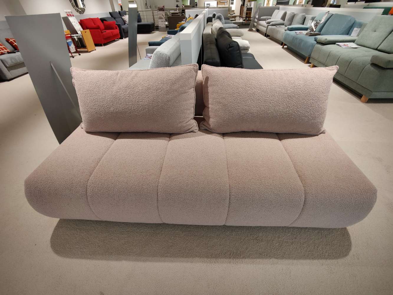 Schlafsofa – Querschläfer – inkl. Bettkasten u. Rückenautomatik