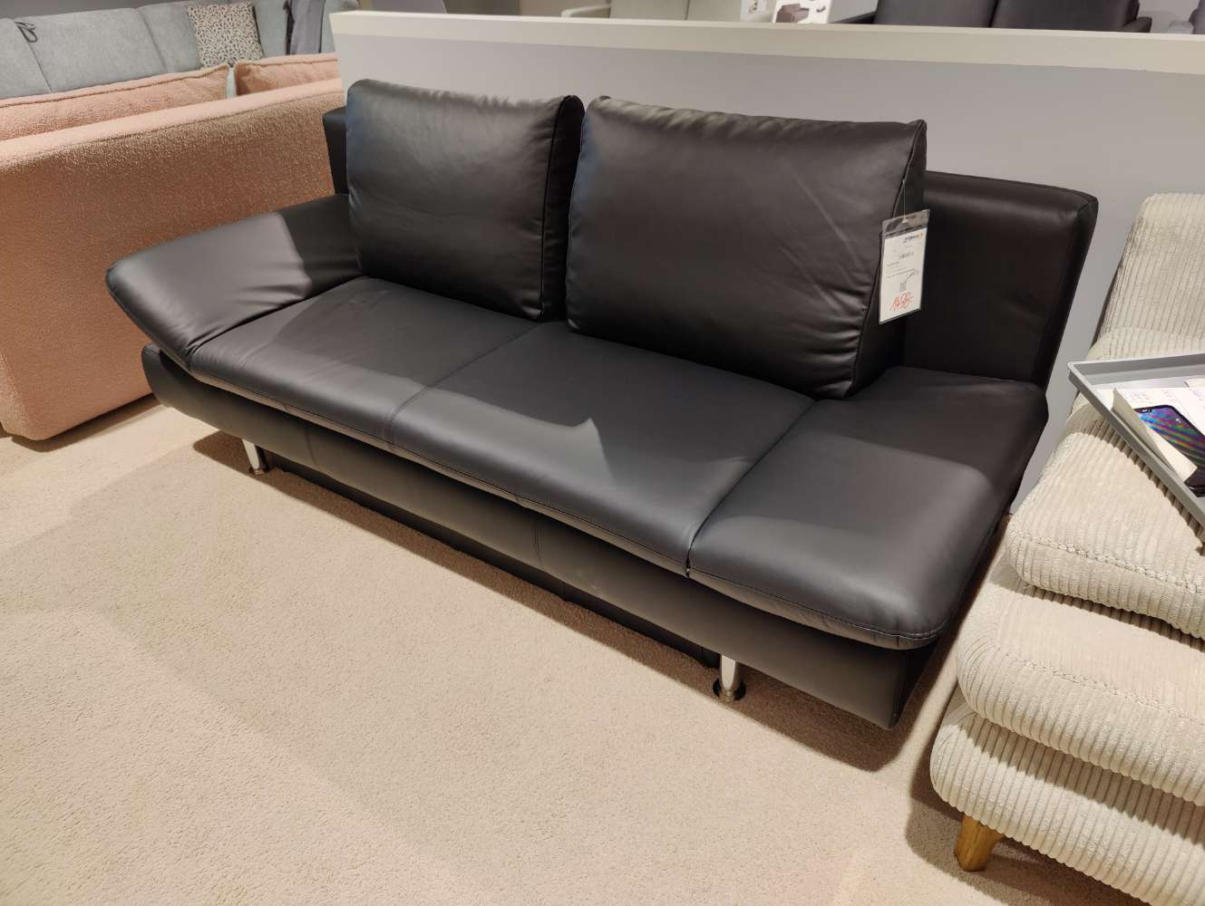 Schlafsofa – Querschläfer – inkl. Bettkasten u. Hubautomatik
