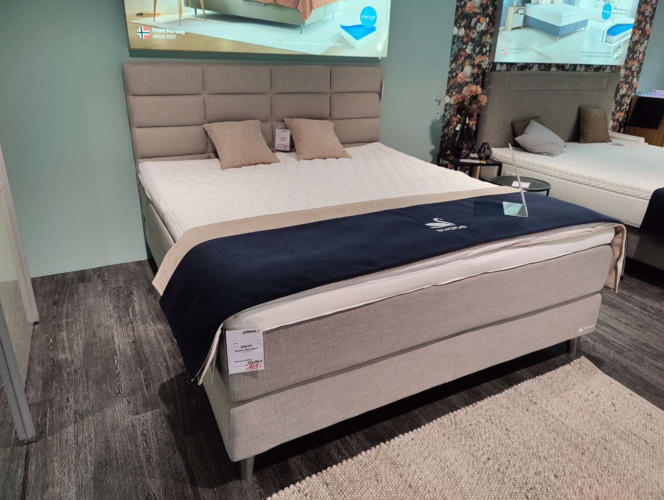 Boxspringbett – SVANE – Zoom – 180 x 200 cm – Kontinentalbett