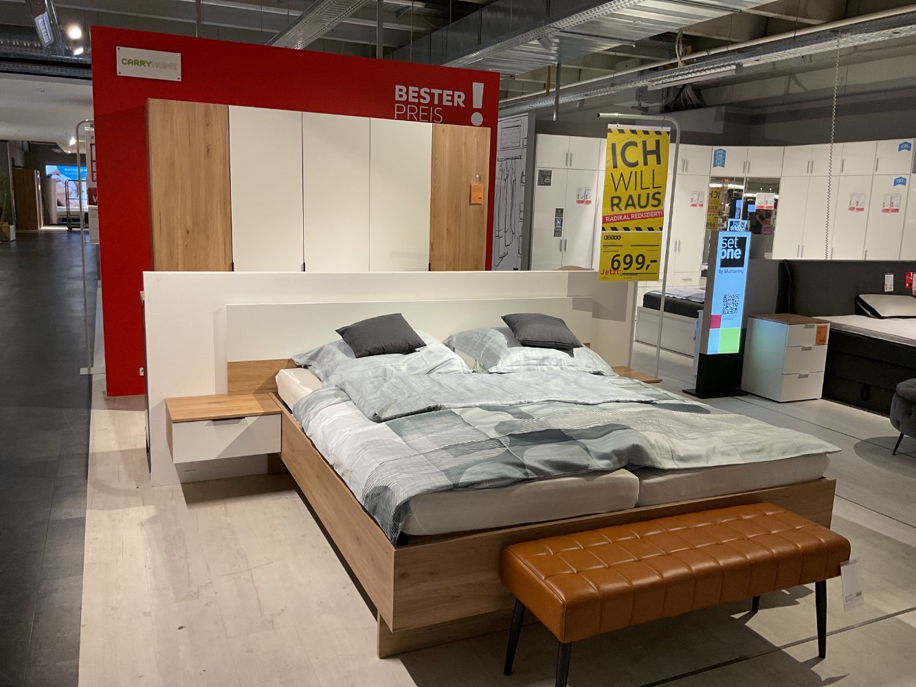 Komplettschlafzimmer Esra ohne Matratze und Lattenrost