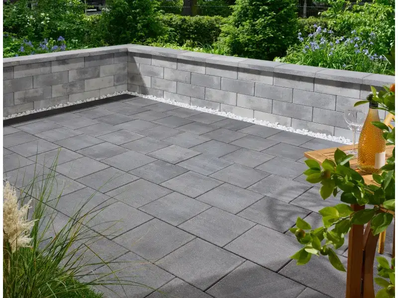 Quadera Pflaster 30x30x6 cm vulkan anthrazit (2.Wahl)