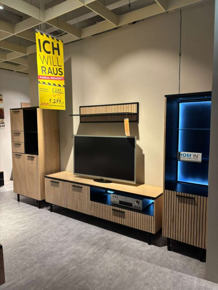 MÖBEL, CARRYHOME, WOHNWAND, EICHE OPTIK, XXXLUTZ