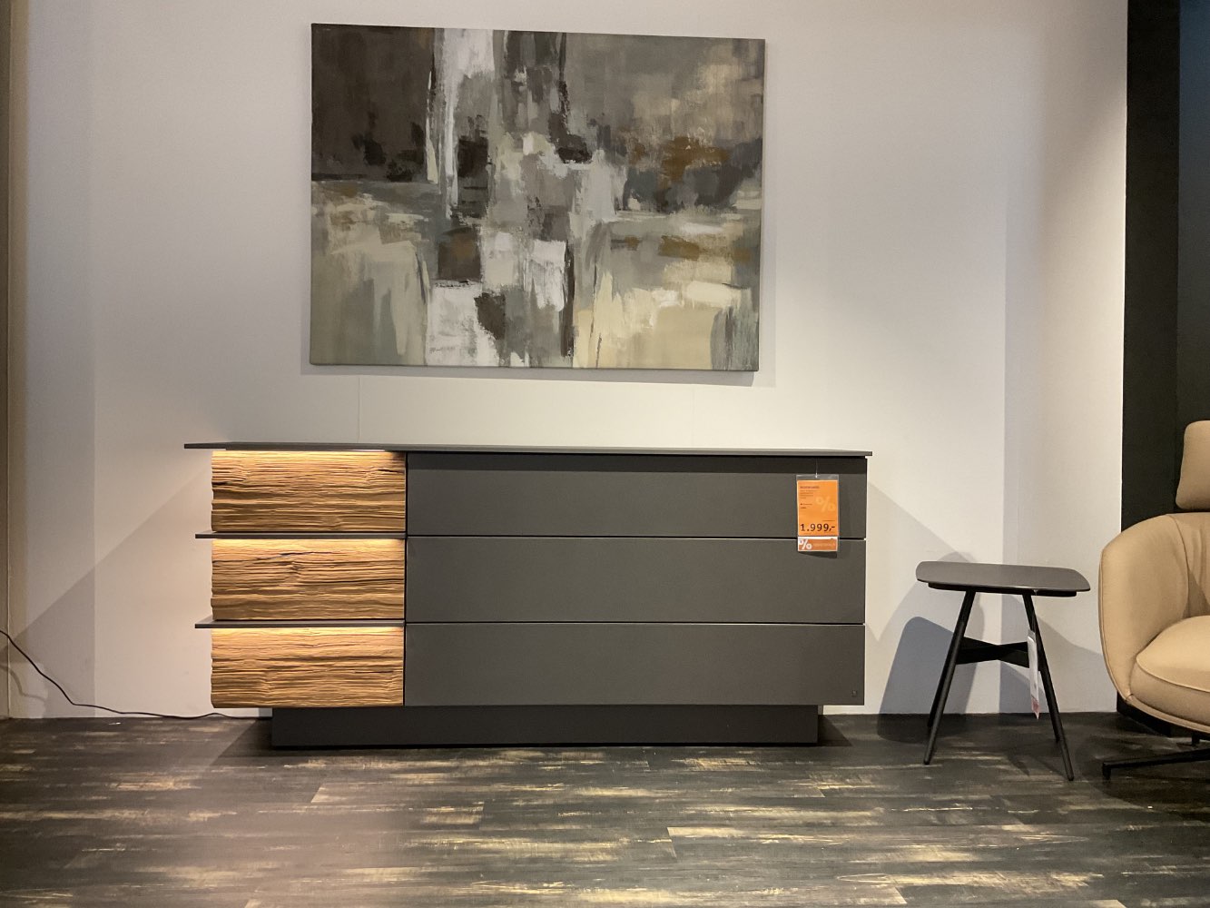Sideboard Jana, Lack graphit, Musterring, XXXLutz Karlsruhe