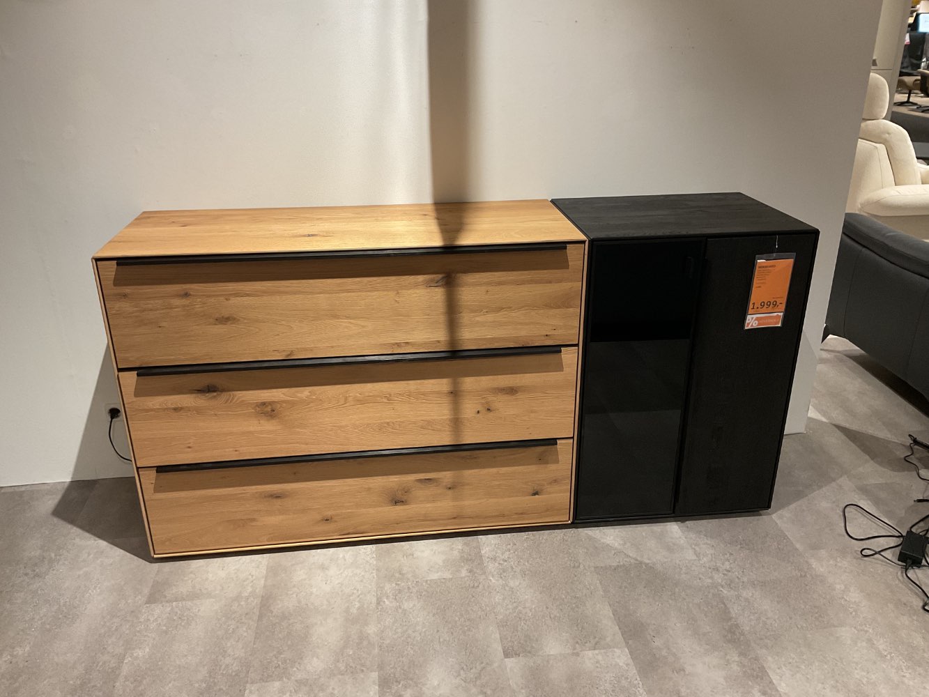 Sideboard Dalia, Decker, Asteiche Bianco massiv, XXXLutz Karlsruh