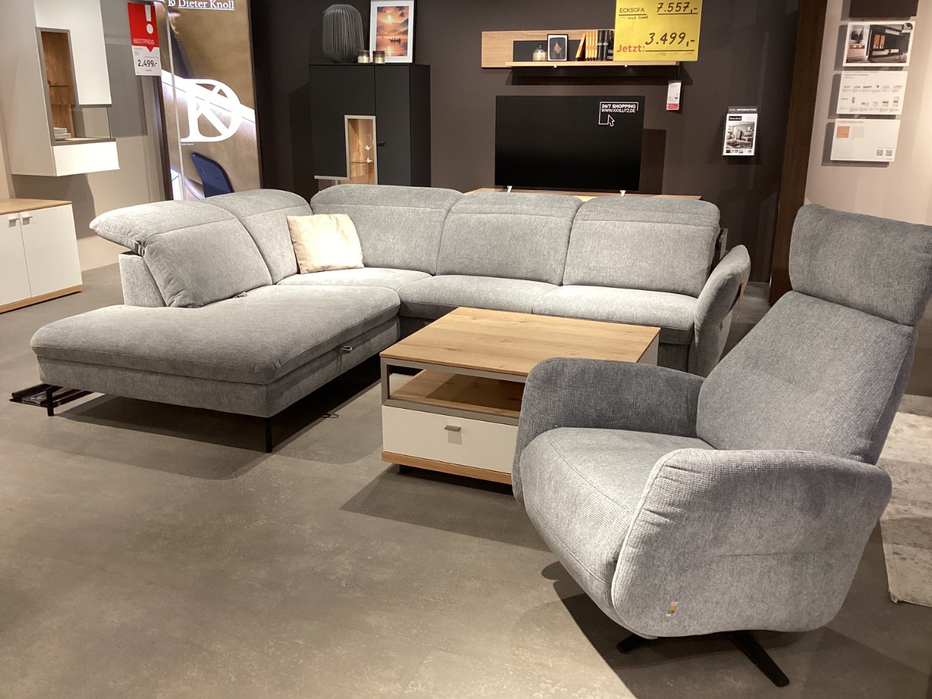 Möbel, Dieter Knoll, Ecksofa inkl. Sessel, Atlanta 2.0