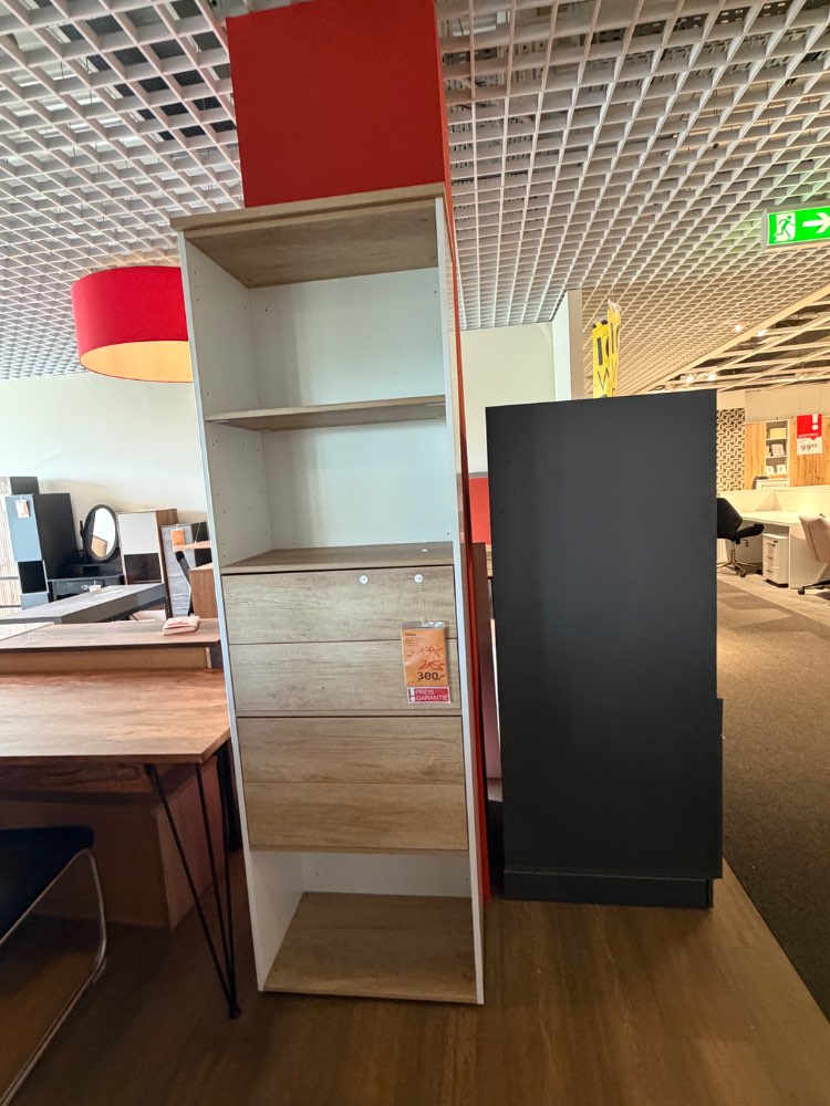 Regal, Büro, ca. 64cm, Paidi Weiß Eiche, XXXLutz