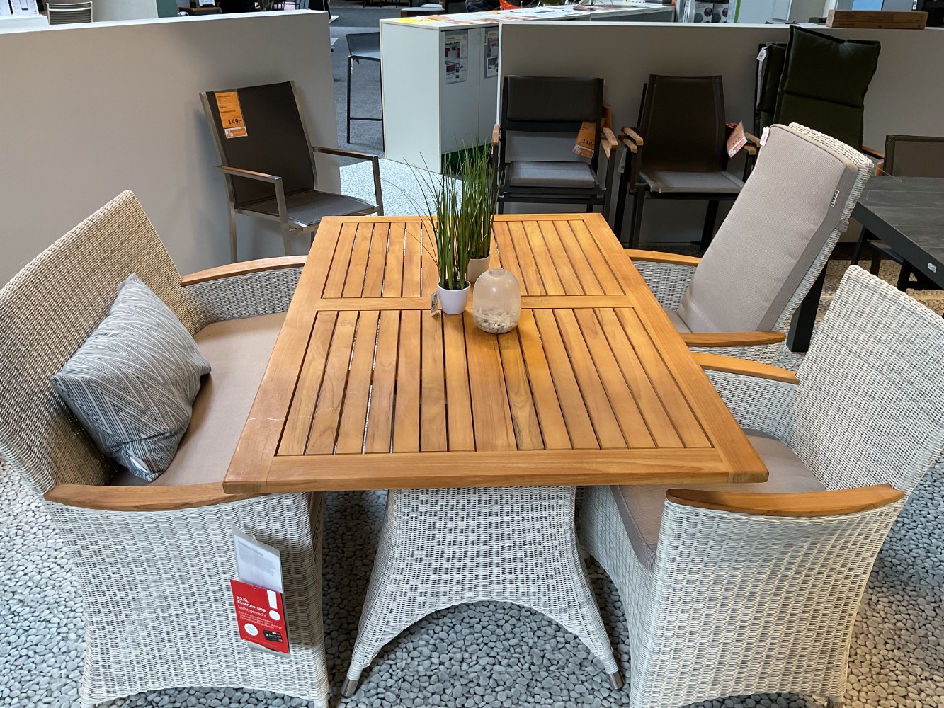 XXXLutz Essgruppe Gartenset ZEBRA MÖBEL