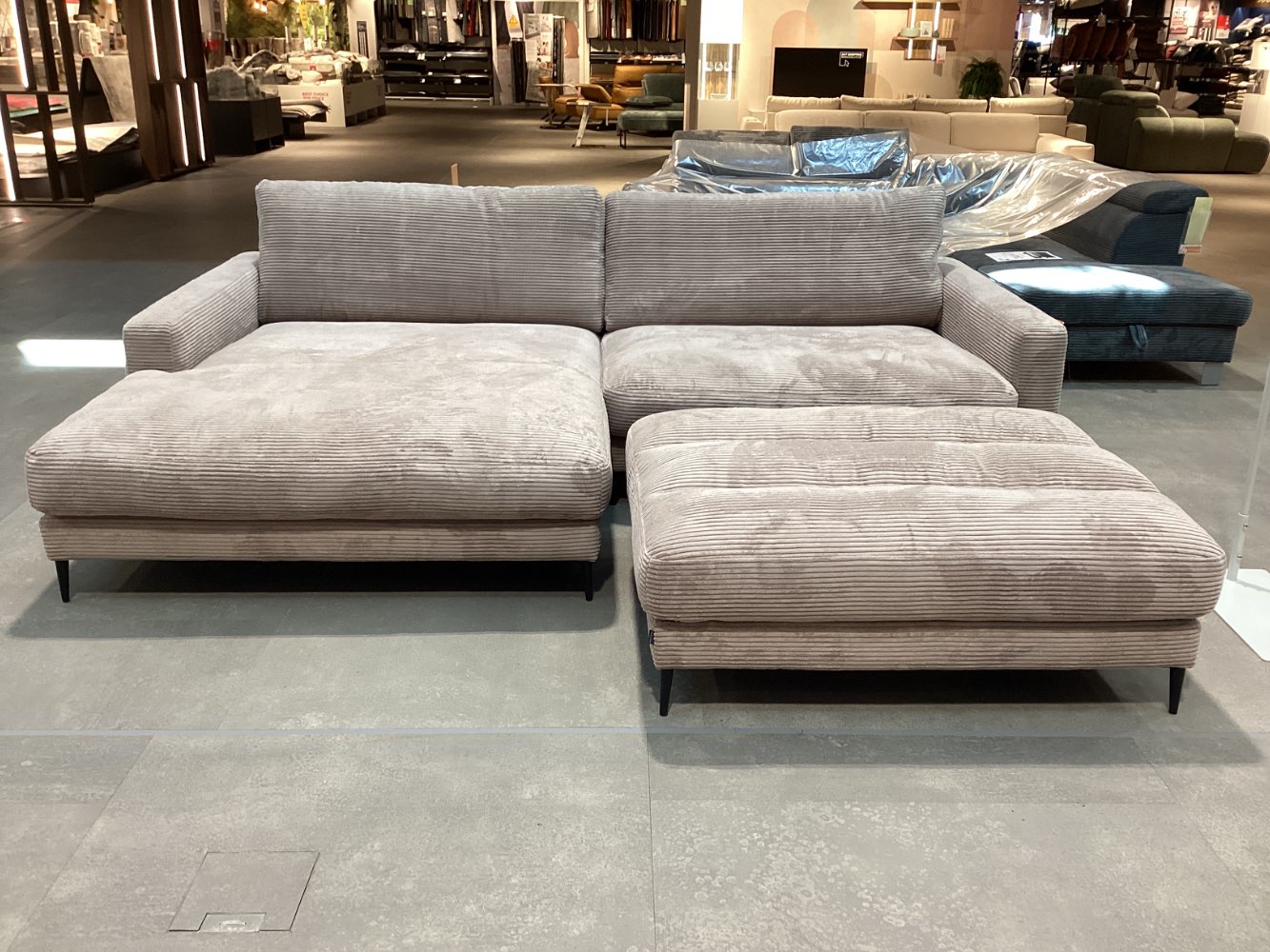 Möbel, Dieter Knoll, Ecksofa inkl. Hocker, Badia 2.0