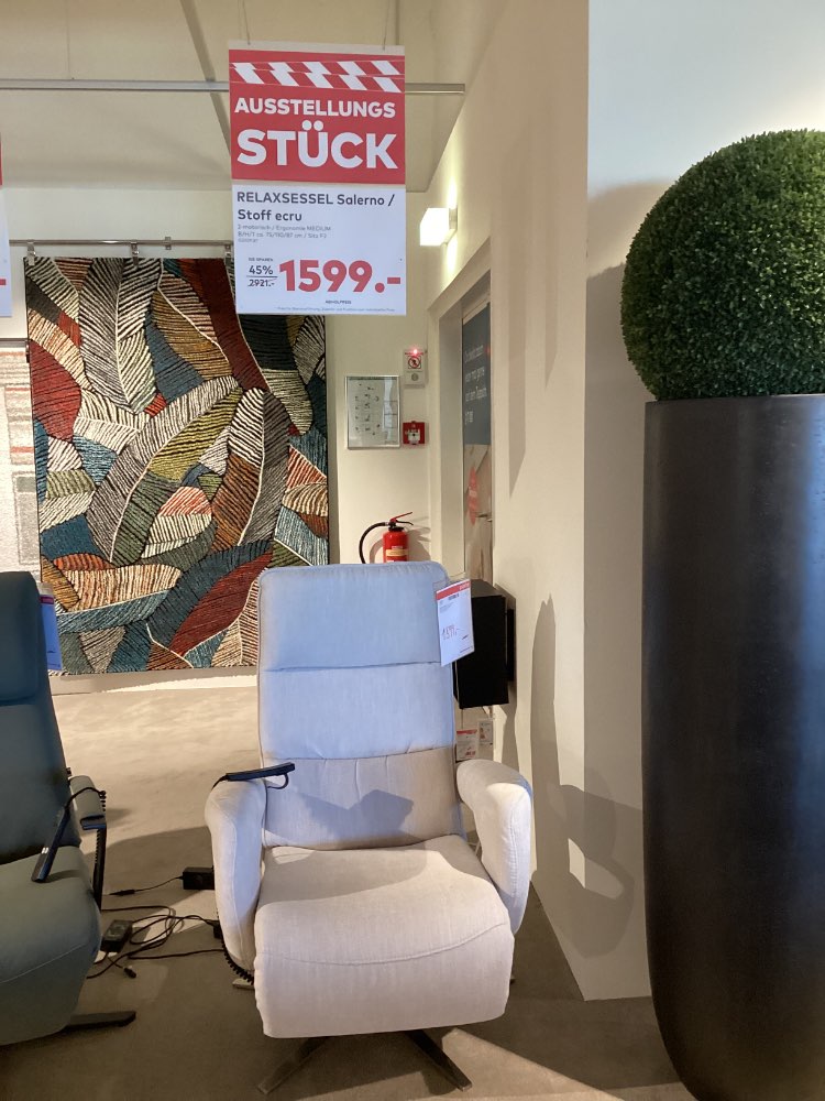 RELAXSESSEL Salerno / Stoff ecru