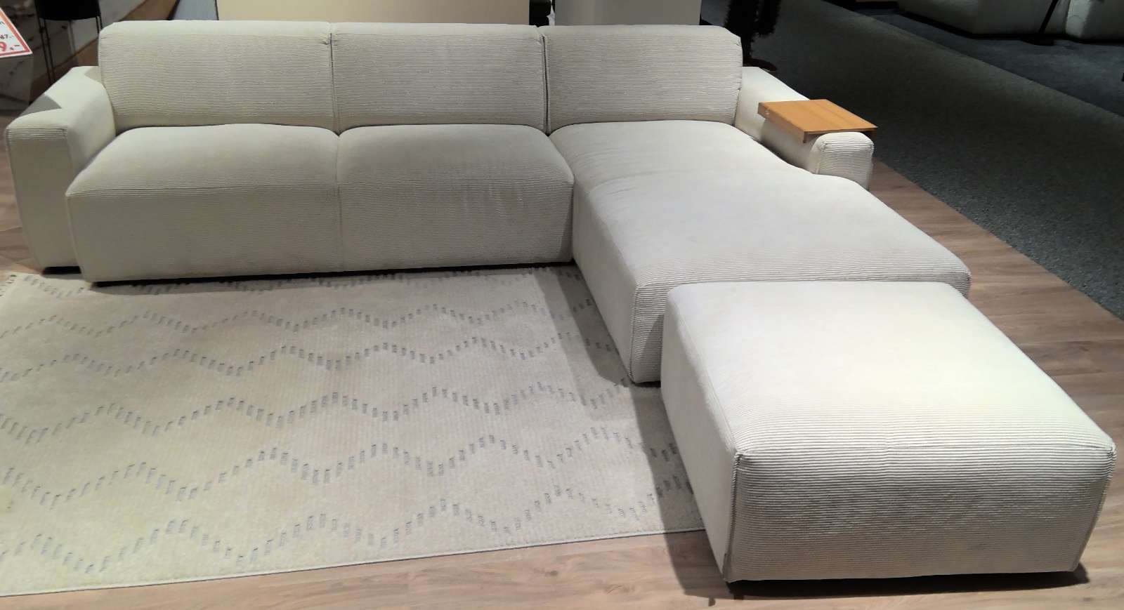 Roomio Wohnlandschaft 4100 inkl. Hocker und Armlehntablett