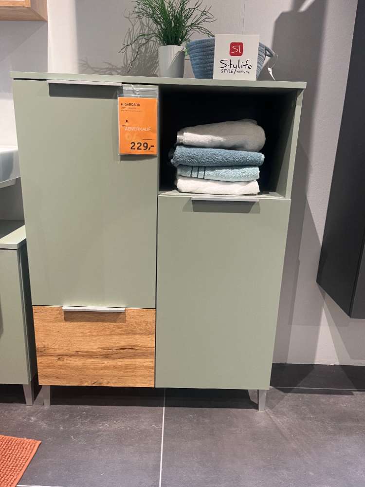 Möbel, Badezimmer Highboard Grün, XXXLutz