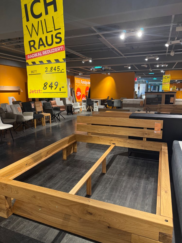 Massivholz Bett 180×200 Linea Natura – XXXLutz Fellbach