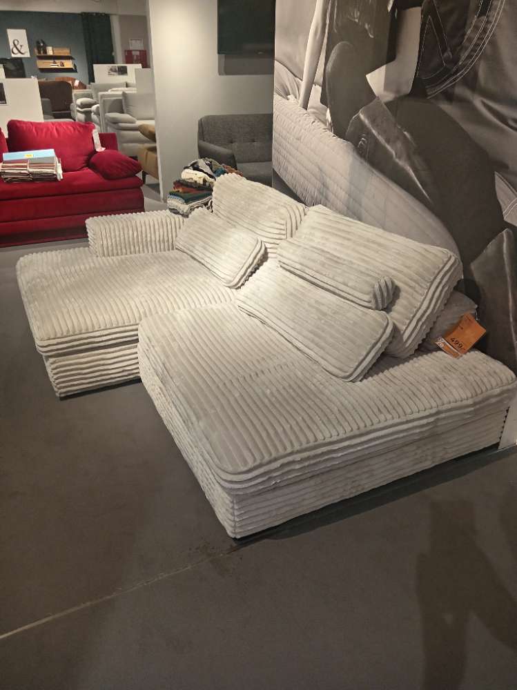 Ecksofa,home24,Leila Exclusiv,158x223cm,Grau, XXXLutz