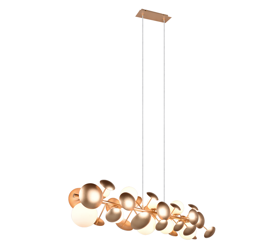 AGL Pendellampe Bubble 10flg goldfarben⚡️Sparpreis⚡️