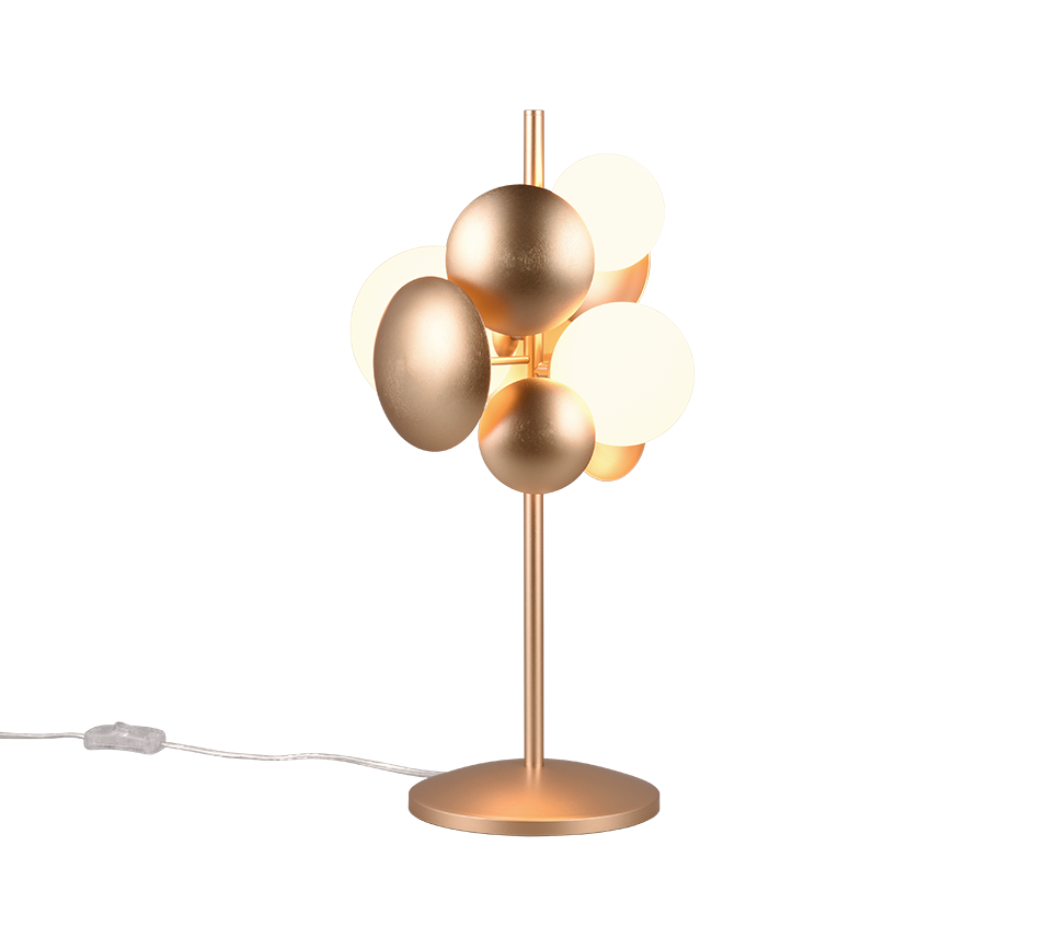 AGL Tischlampe Bubble 3flg goldfarben⚡️Sparpreis⚡️