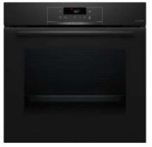 Einbau-Backofen mit 7 Beheizungsarten in schwarz