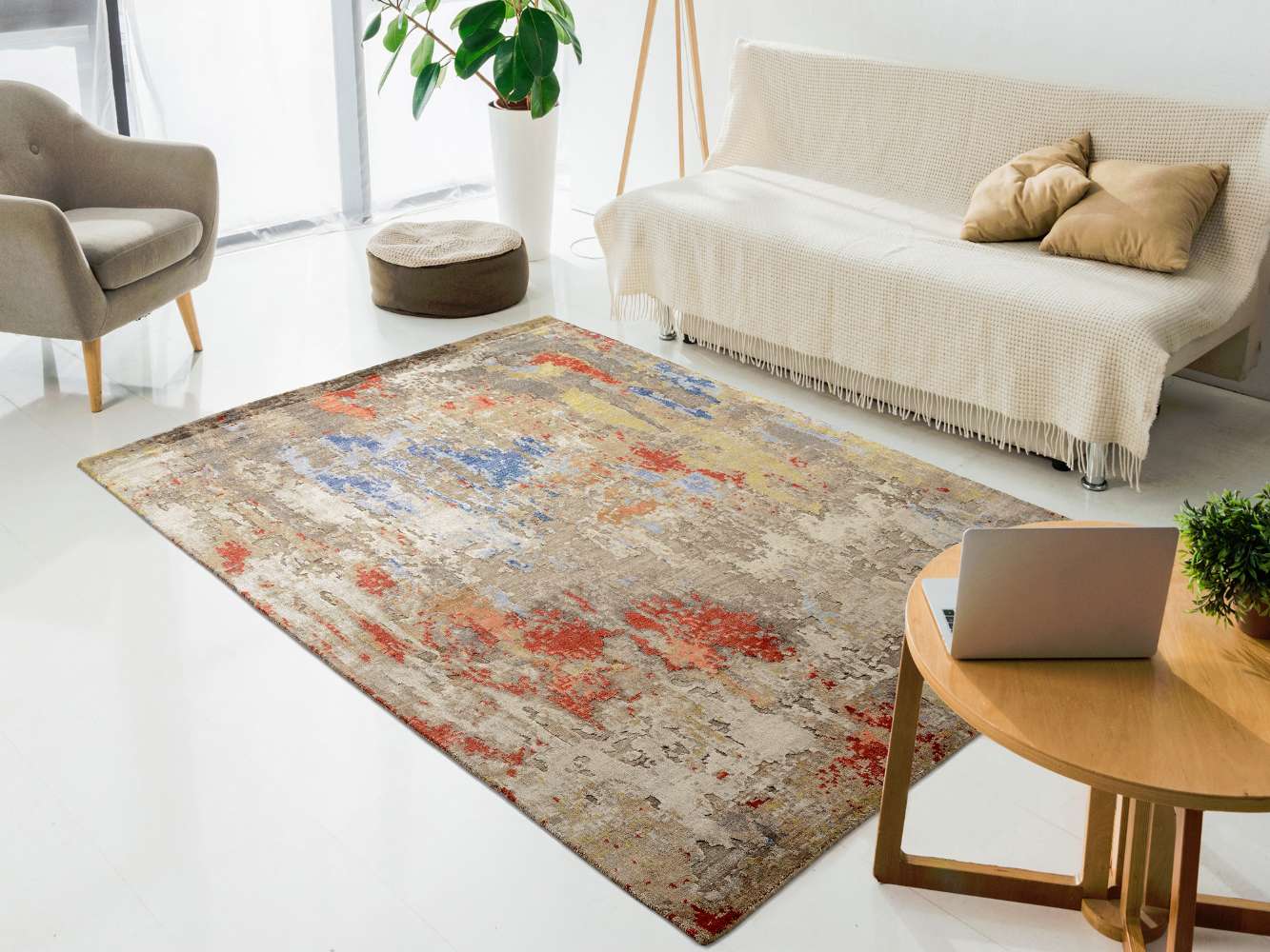 Teppich aus Indien ca.70x140cm Wolle ⚡️Sparpreis⚡️