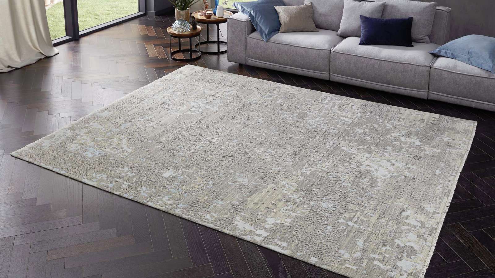 Teppich aus Indien ca.250x300cm beige-grey⚡️Sparpreis⚡️